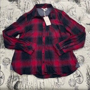 Como Vintage Women's Plaid Shirt